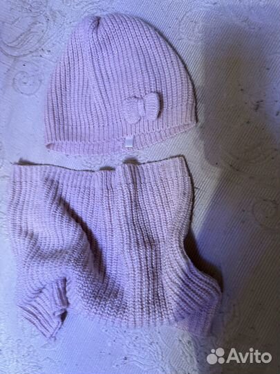 Шапка и снуд для девочки