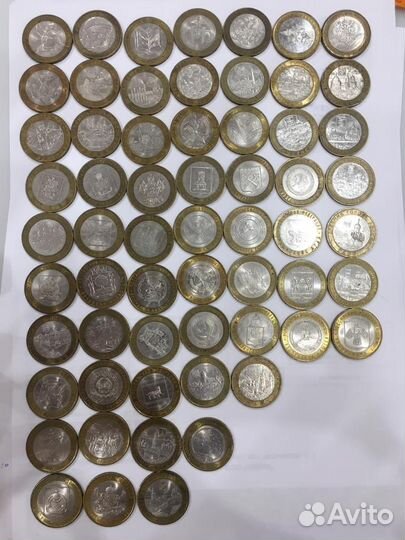 Монеты из биметалла 10 рублей