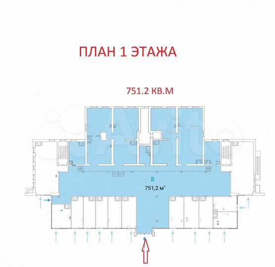 Сдам торговое помещение, 751.2 м²