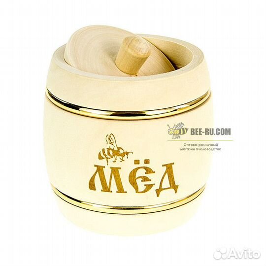Бочка медовая из липы Пасечник 1 кг