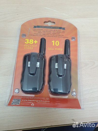 Комплект из 2 рации Baofeng BF-T3 черные