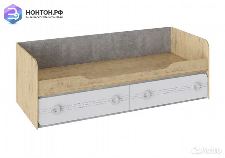 Кровать с 2-мя ящиками Мегаполис бунратти / белый