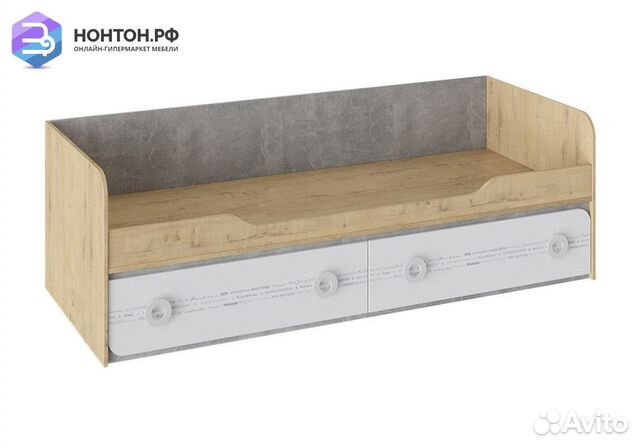 Кровать с 2-мя ящиками Мегаполис бунратти / белый