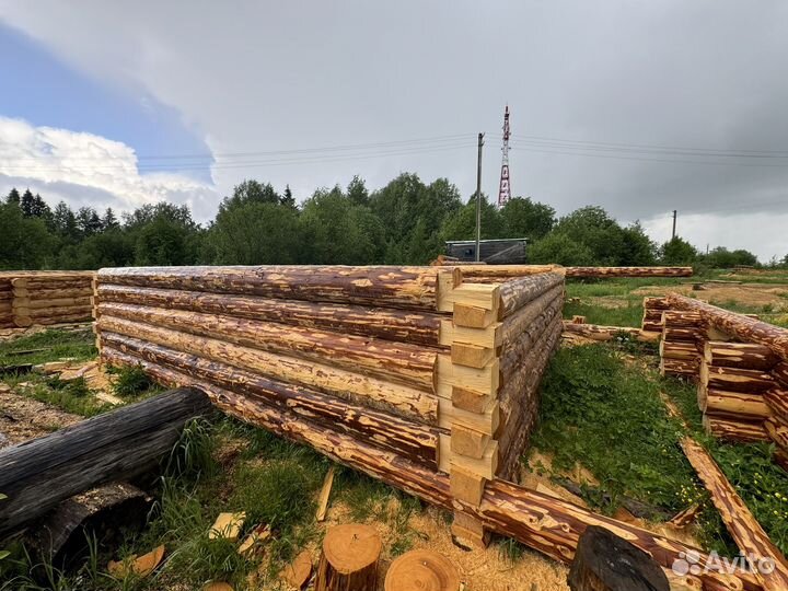 Сруб дома, бани 6х6