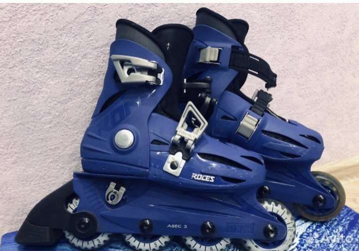 Роликовые коньки+наколенники