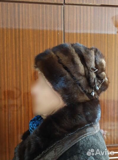 Шапка норковая женская