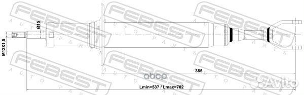 Амортизатор передний GAS.twin tube 17110004F Fe
