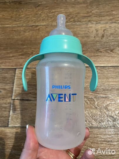 Бутылочка для кормления avent, соска +6 мес
