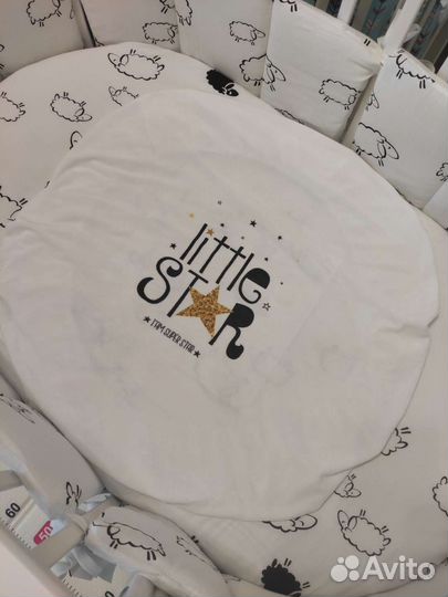 Велюровая круглая простынь на резинке 75*75