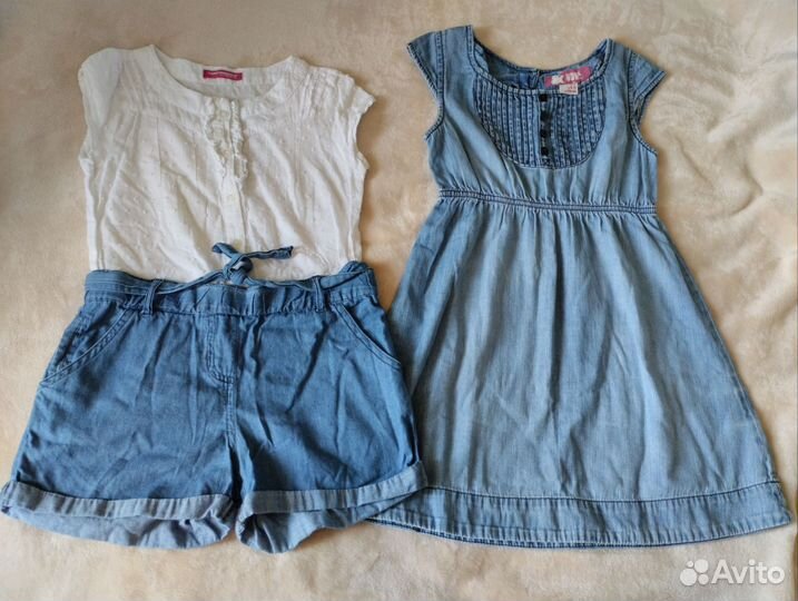 Летний комбинезон, платье 122