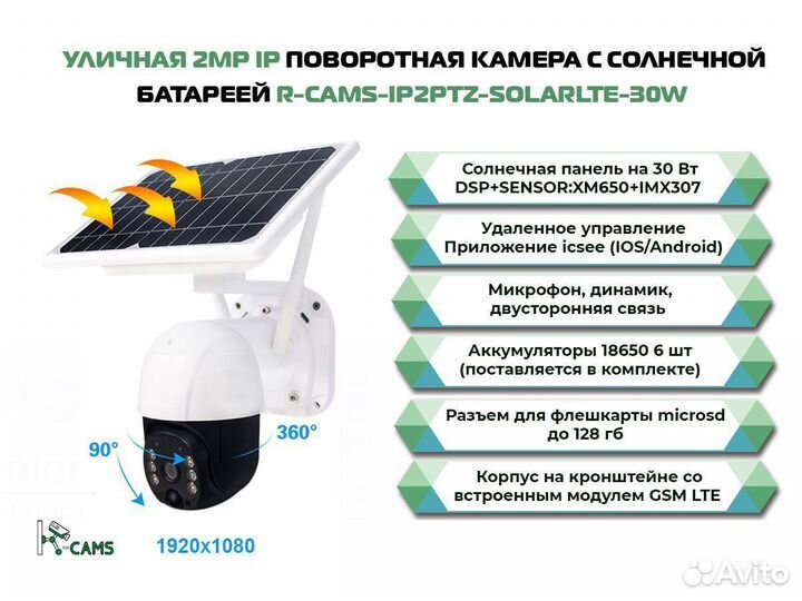 Топ видеонаблюдение Уличная поворотная 2MP IP каме