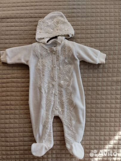 Велюровый комплект на выписку