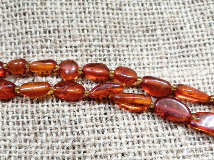 Бусы натуральный янтарь СССР