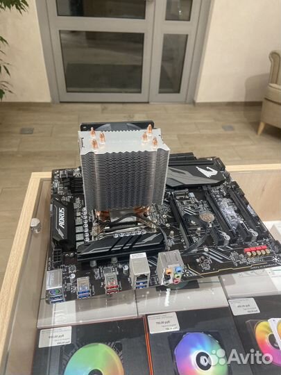 Материнская плата + процессор с куллером