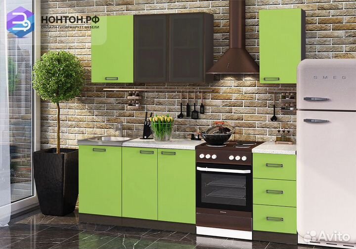 Кухня Олива 1.7м олива / венге