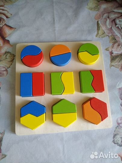 Развивающие игрушки головоломка деревянная