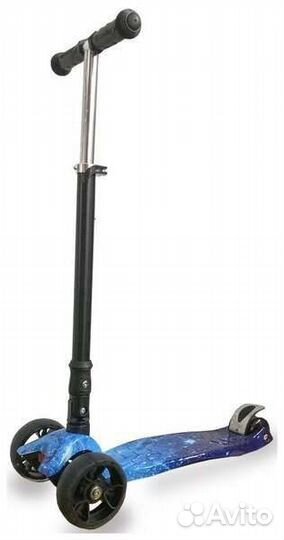 Самокат детский 3-колесный Mizar Mizkid, син/черн