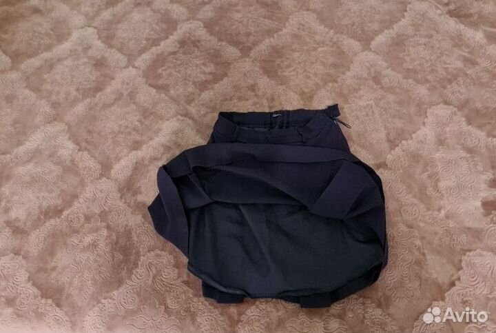 Житка юбка школьная темно синяя XS 164