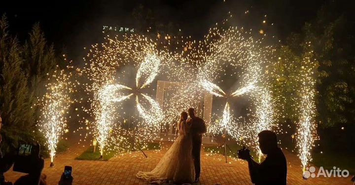 Холодные фонтаны и вертушки