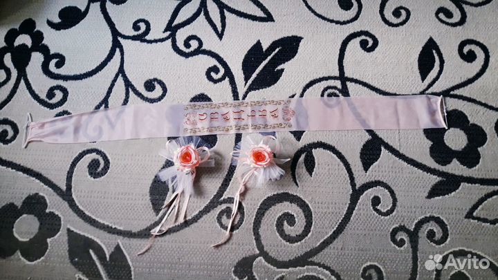 Свадебный декор украшение на машину. Растяжка