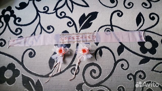 Свадебный декор украшение на машину. Растяжка