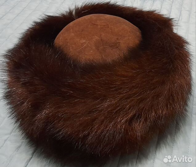 Шапка зимняя меховая женская норка боярка