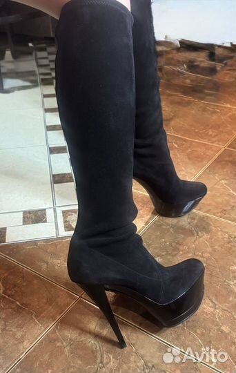 Сапоги - чулок на платформе р.40