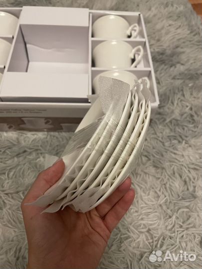 Белый Чайный набор фарфор