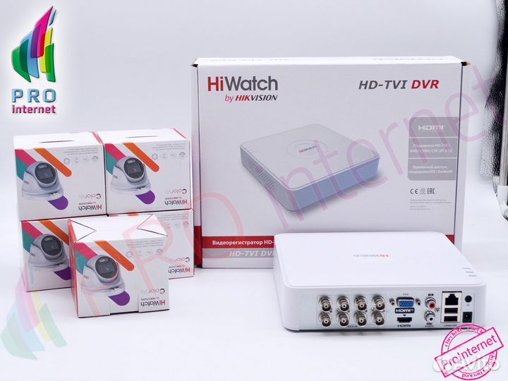 Камеры видеонаблюдения купольные HiWatch 5Mpx