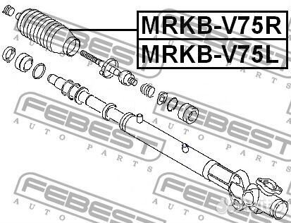 Пыльник рулевой рейки правый