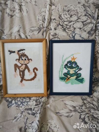 Вышитые картины готовые и оформленные работы