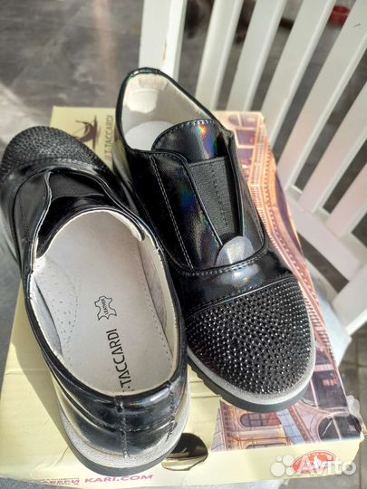 Туфли школьные кожаные новые