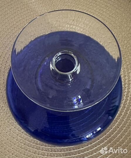 Ваза конфетница на ножке хрусталь