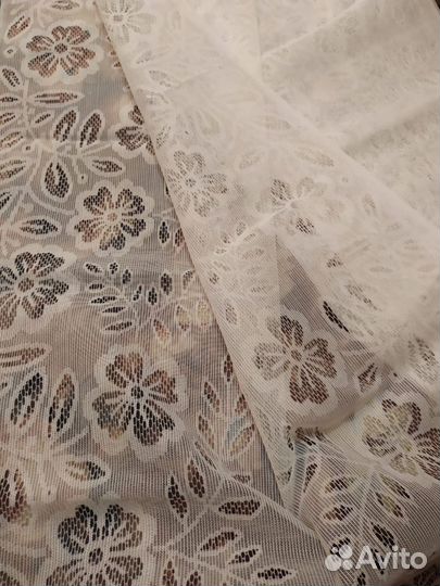 Тюль белоснежный новый 6,5 м