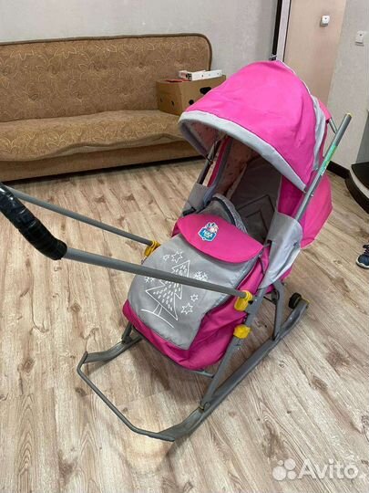 Детские санки коляска