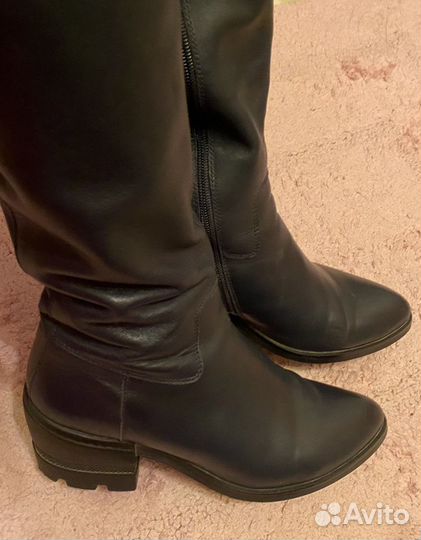 Сапоги натуральная кожа 39