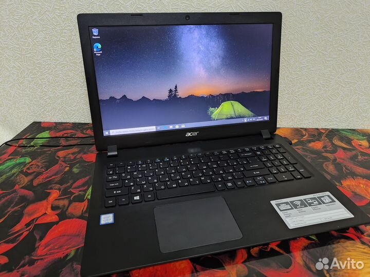 Современный ноутбук acer на intel i3