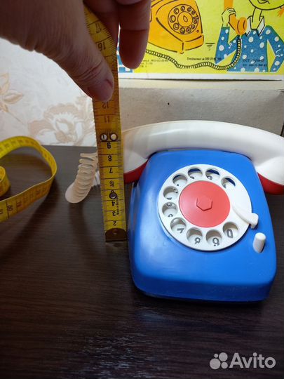 Игрушка детский телефон дисковый СССР новый