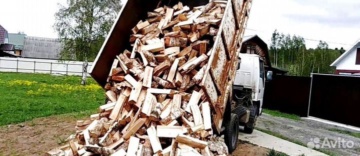 Дрова естесвенной влажности