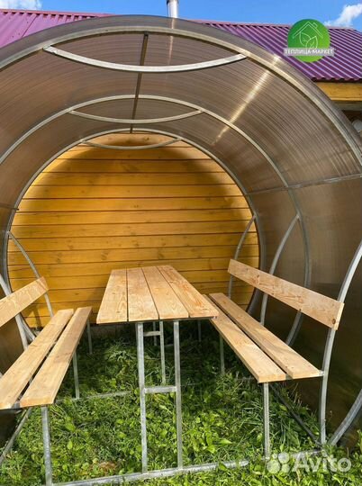 Беседка для дачи из Поликарбоната
