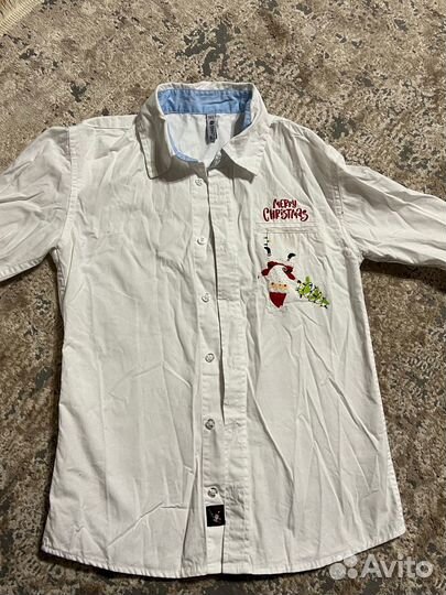 Рубашка новогодняя для мальчика