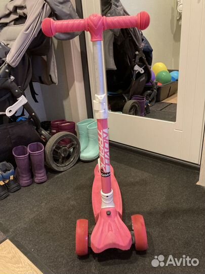 Самокат детский 2-5 лет колеса светятся