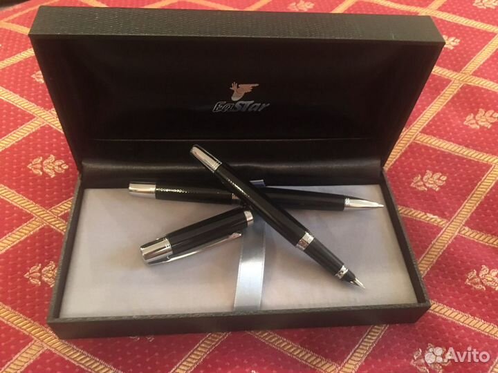 Ручки eastar в коробке перьевая и шариковая