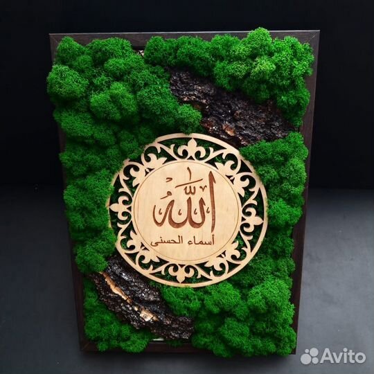 Картина из стабилизированного мха