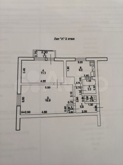 2-к. квартира, 41,5 м², 2/2 эт.
