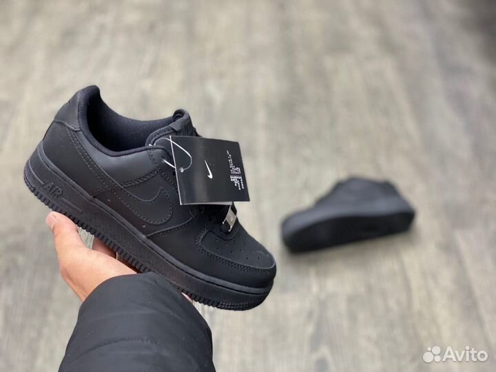 Кроссовки Nike Air Force 1 Black (36-45)