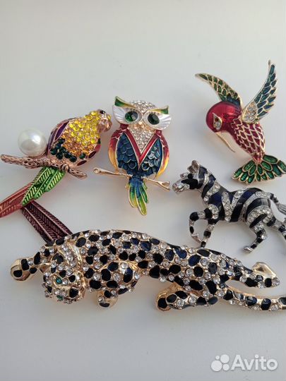 Броши винтажные