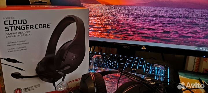 Игровые наушники hyperx cloud stinger core