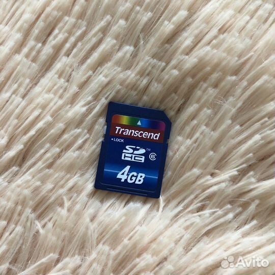 Карта памяти sdhc Transcend 4 гб, Class 6