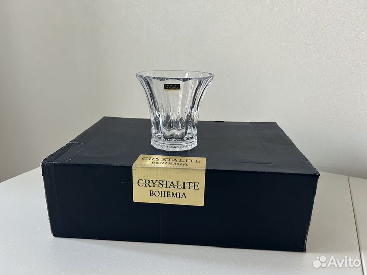 Набор стаканов из богемского стекла